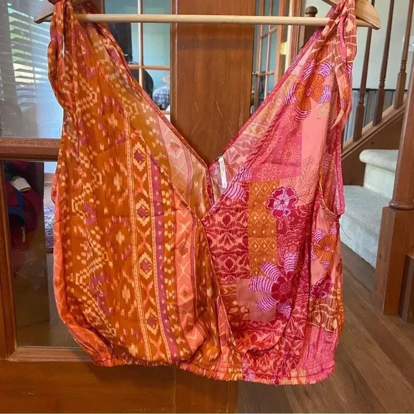 Free People Women Size Small Tied to You Tank in Lemonade Combo color - Picture 6 of 6